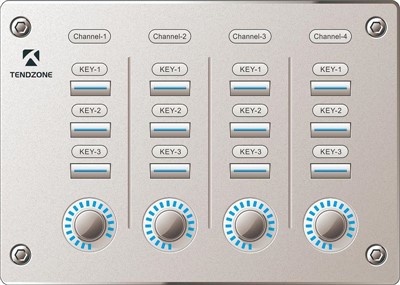 Panneau de commande avec boutons et boutons